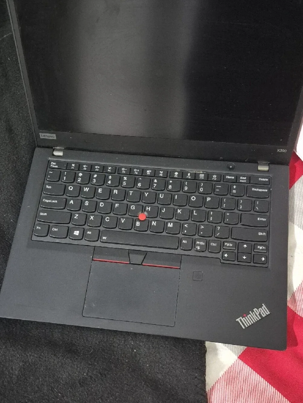 Lenovo Black ThinkPad Laptop with TrackPoint. 12